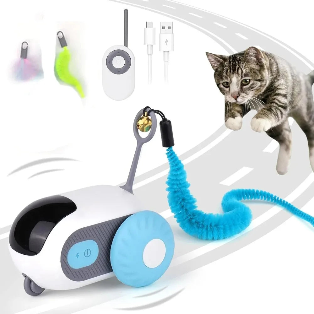 Chase-Me Smart Pet Car 🚗✨ (Interactive Toy for Cats & Dogs)|PetSphere