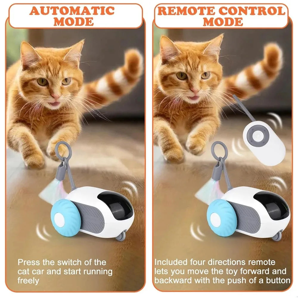 Chase-Me Smart Pet Car 🚗✨ (Interactive Toy for Cats & Dogs)|PetSphere
