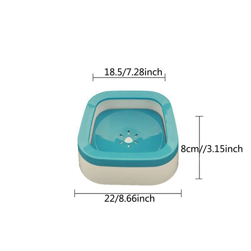 Anti-Splash pet Water Bowl – 1L Large Capacity for Puppies & Cats
