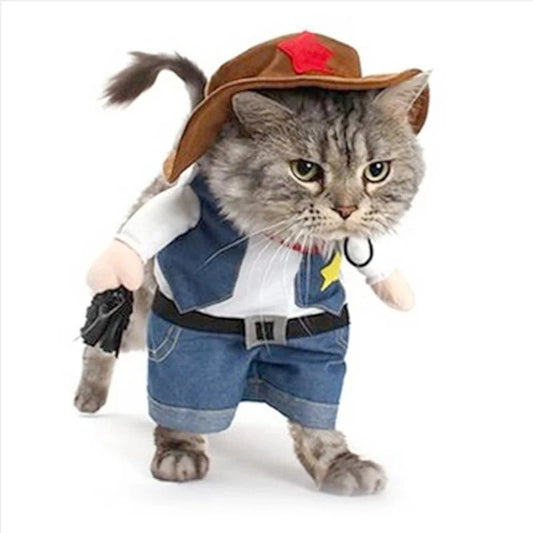 Cowboy Jeans Hoodie Costume – Cute Outfit for Dogs and Cats
