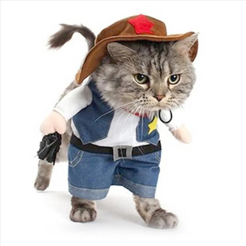 Cowboy Jeans Hoodie Costume – Cute Outfit for Dogs and Cats