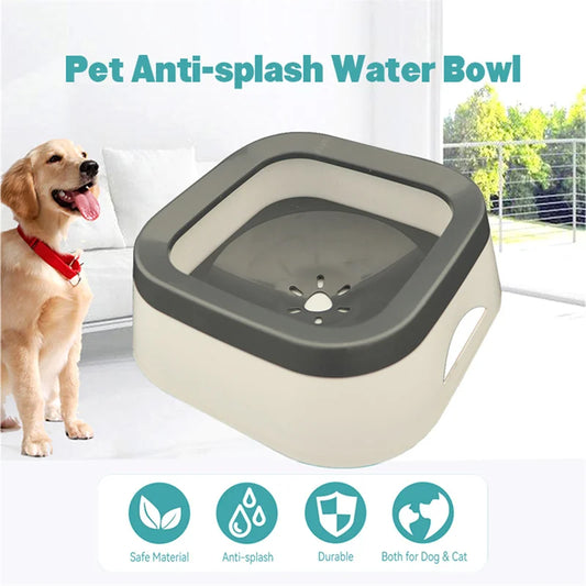 Anti-Splash pet Water Bowl – 1L Large Capacity for Puppies & Cats