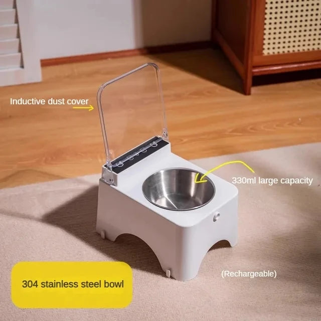 Smart Cat & Dog Feeder Bowl – Infrared Sensor Auto Pet Food Dispenser | PetSphere