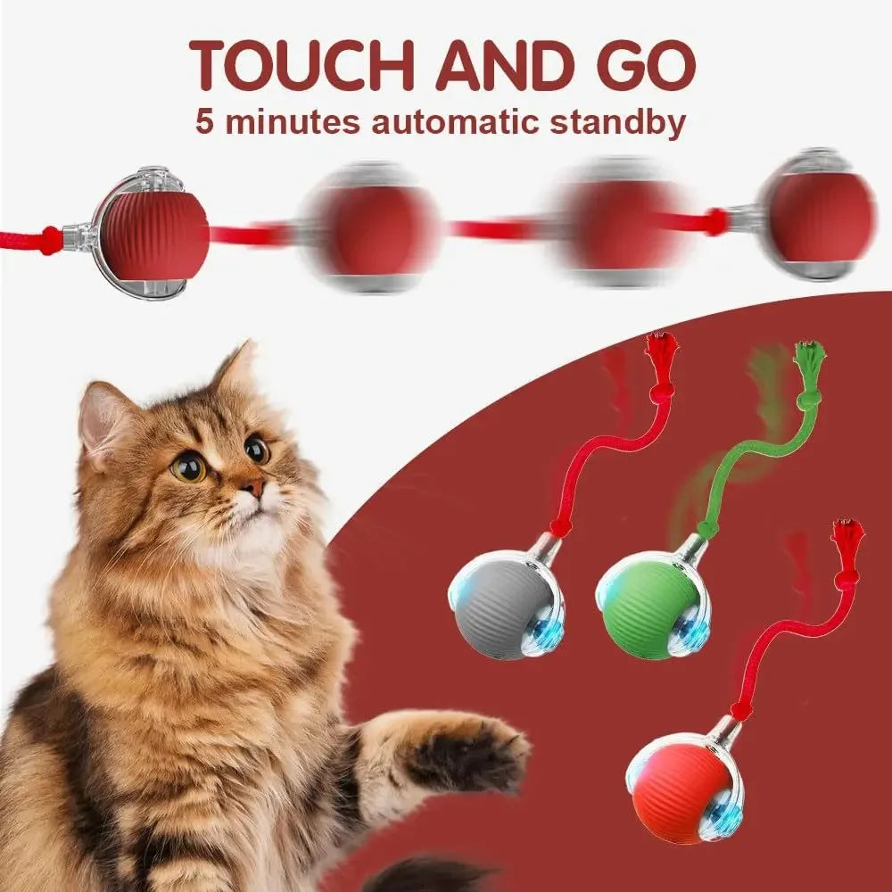 PetSphere PounceBall™ 2025 Intelligent Edition – Interactive Rolling Toy for Cats & Small Dogs