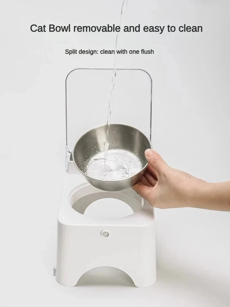 Smart Cat & Dog Feeder Bowl – Infrared Sensor Auto Pet Food Dispenser | PetSphere