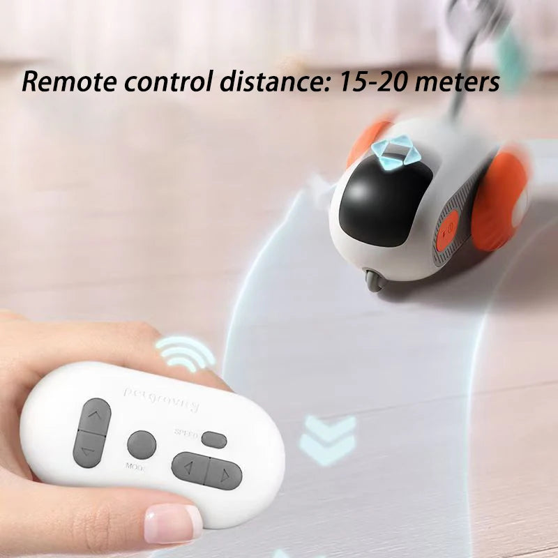 Chase-Me Smart Pet Car 🚗✨ (Interactive Toy for Cats & Dogs)|PetSphere