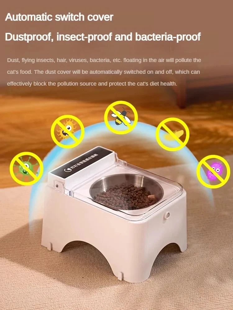Smart Cat & Dog Feeder Bowl – Infrared Sensor Auto Pet Food Dispenser | PetSphere