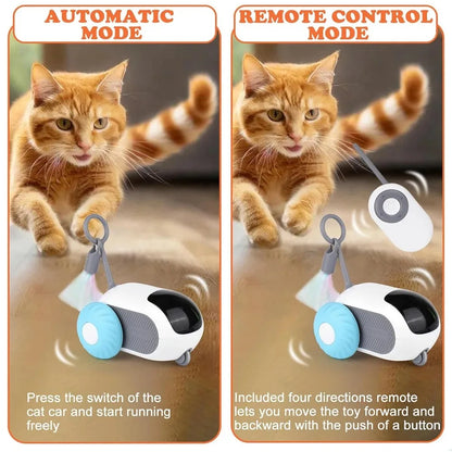 Chase-Me Smart Pet Car 🚗✨ (Interactive Toy for Cats & Dogs)|PetSphere