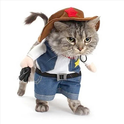 Cowboy Jeans Hoodie Costume – Cute Outfit for Dogs and Cats