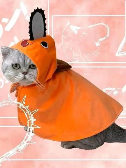 Chainsaw Man Pet Costume – Summer Poki Cloak for Dogs and Cats|PetSphere