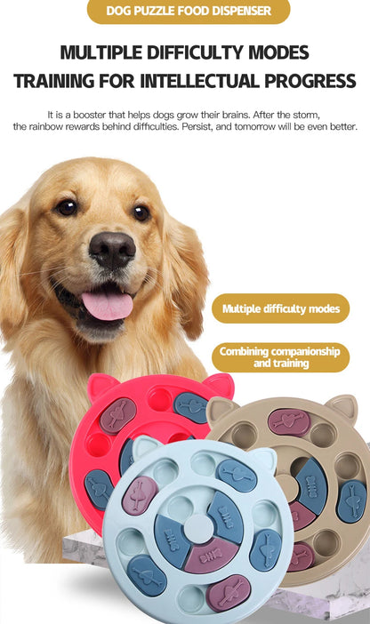 Interactive Slow-Feed Pet Toy – Brain-Training Feeder for Dogs & Cats