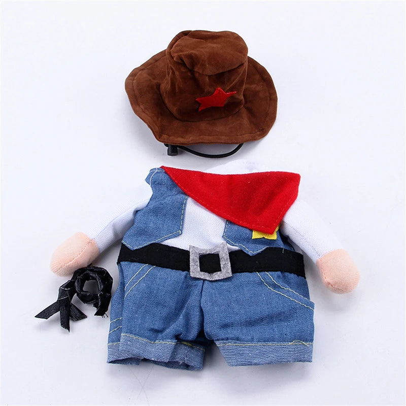Cowboy Jeans Hoodie Costume – Cute Outfit for Dogs and Cats