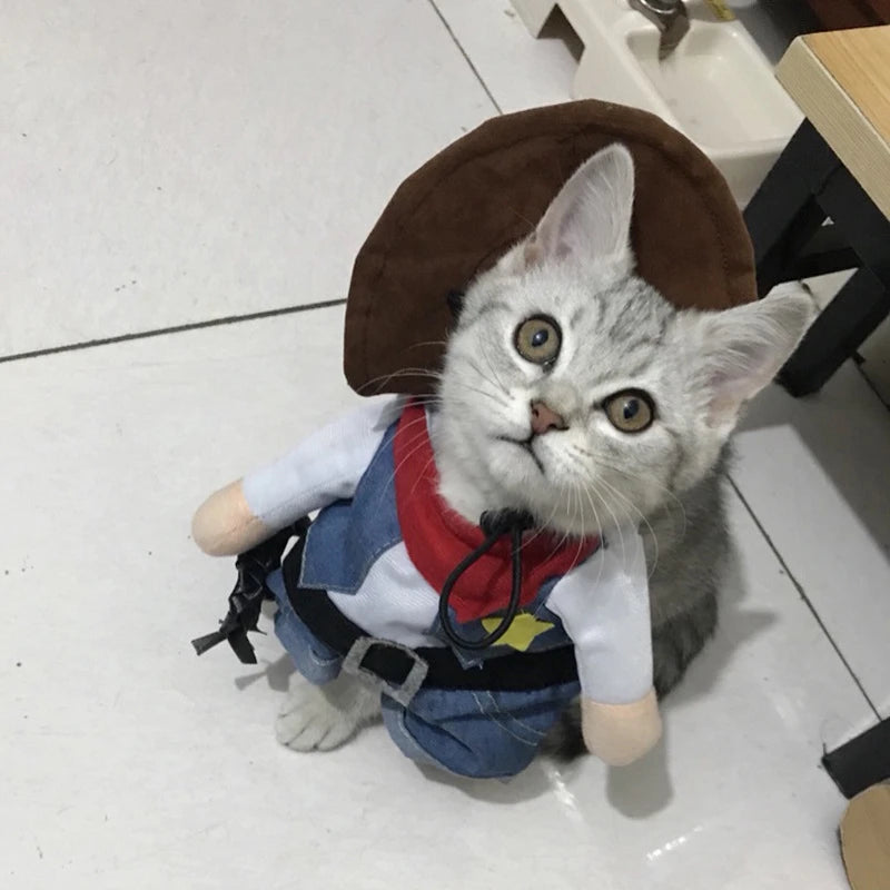Cowboy Jeans Hoodie Costume – Cute Outfit for Dogs and Cats