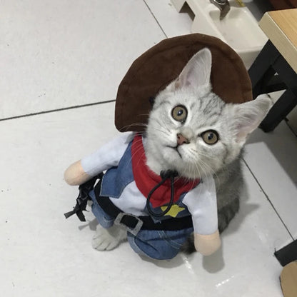 Cowboy Jeans Hoodie Costume – Cute Outfit for Dogs and Cats