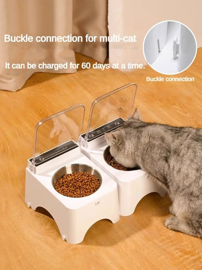 Smart Cat & Dog Feeder Bowl – Infrared Sensor Auto Pet Food Dispenser | PetSphere
