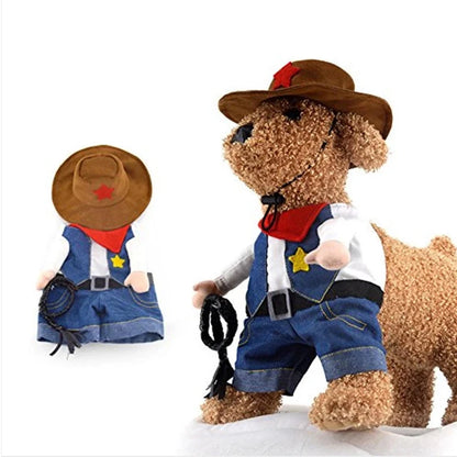 Cowboy Jeans Hoodie Costume – Cute Outfit for Dogs and Cats